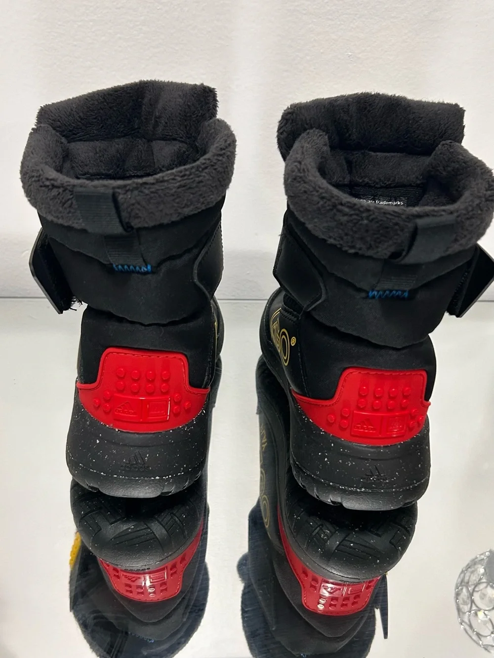 Adidas LEGO Kids Snow Boots Size 9K Black Winter Toddler Boots NEW